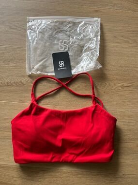 SUKKSESS Kids Red One-Piece Swim Top with Crisscross Straps